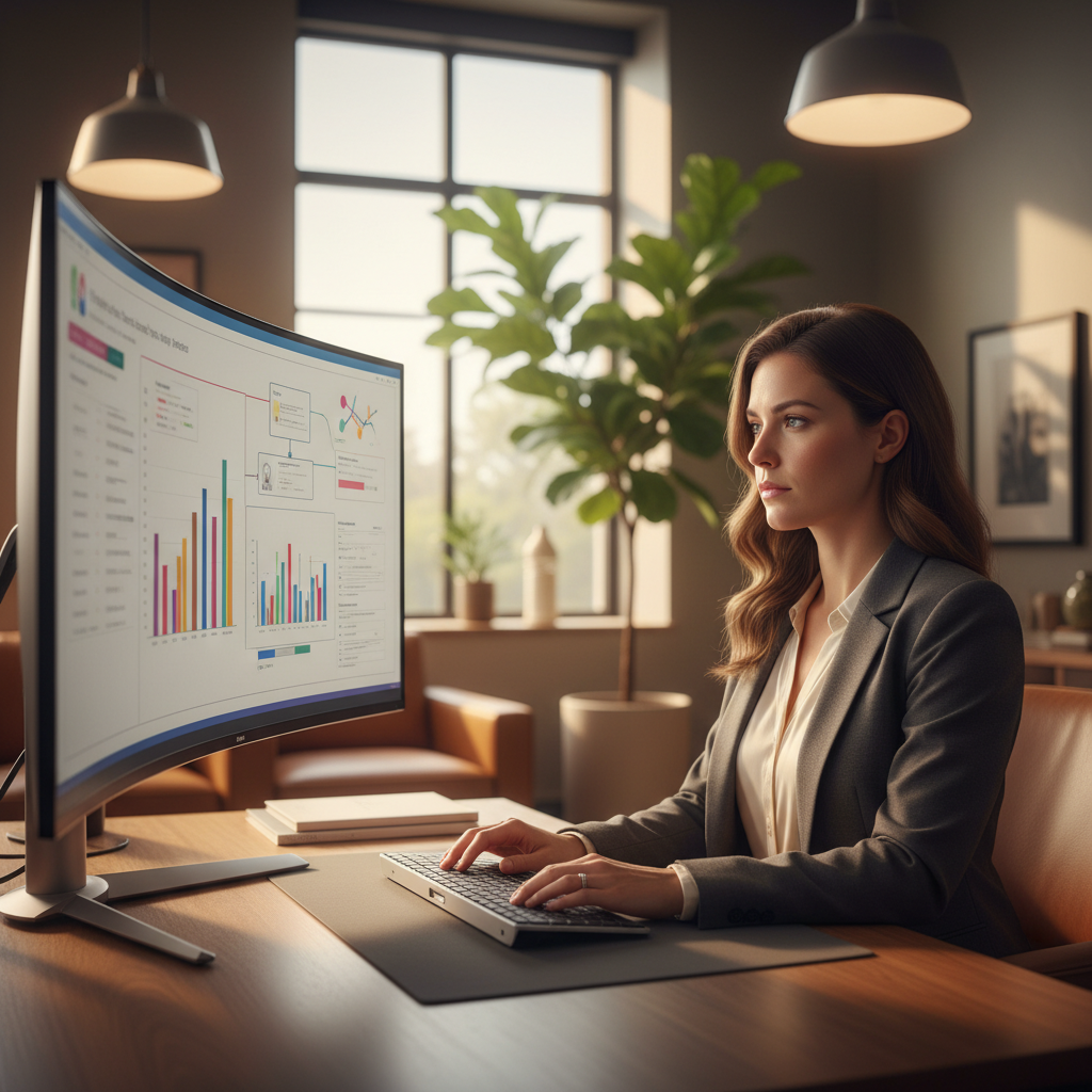 law firm crm shown through an intake specialist reviewing a personal injury lead pipeline on a dashboard