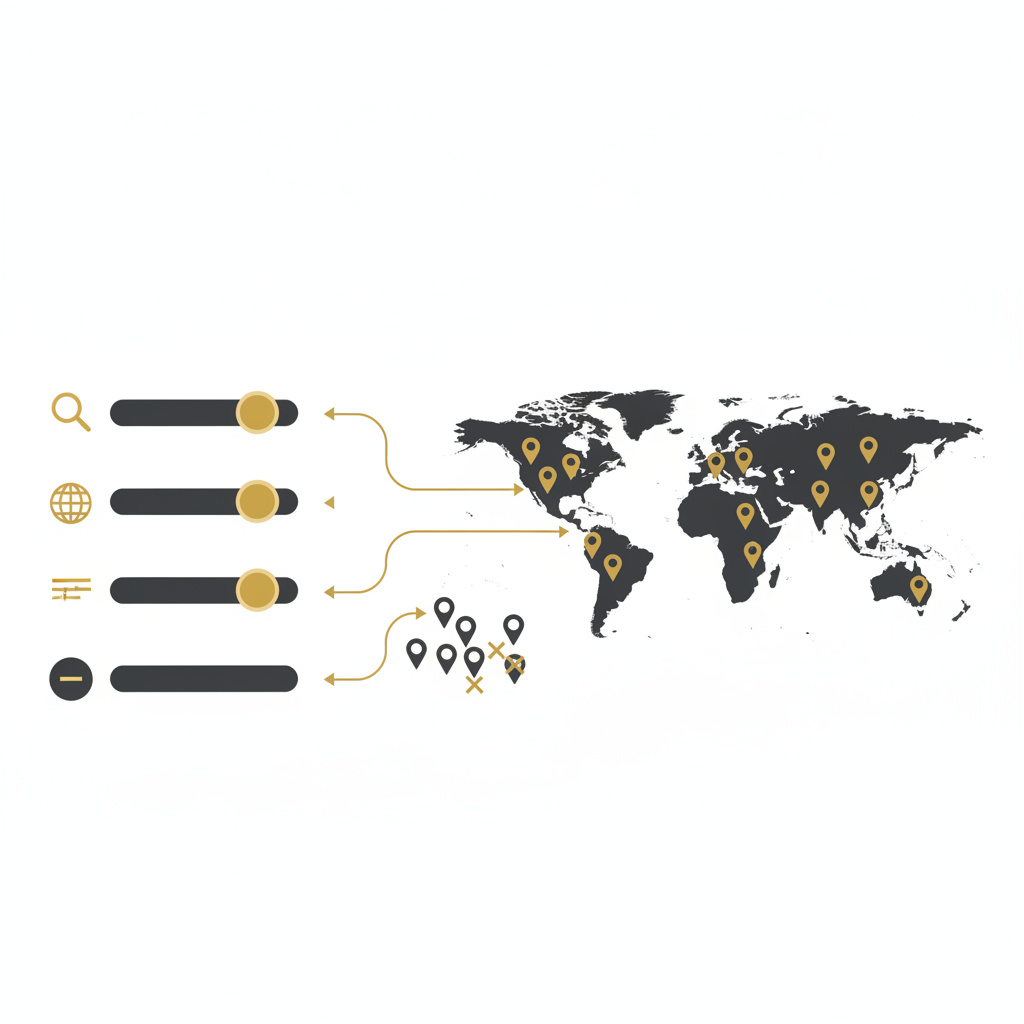 local service ads vs google ads shown through a campaign control panel diagram representing keyword and geographic targeting in Google Ads