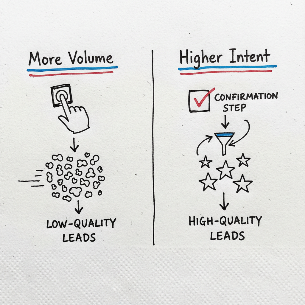 More Volume vs Higher Intent Facebook lead form comparison for personal injury law firms